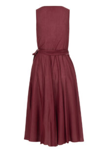Wickelkleid aus Baumwolle - Rosa/Dunkelrot – Bild 2