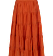 Langer Stufenrock "Sage" - Orange