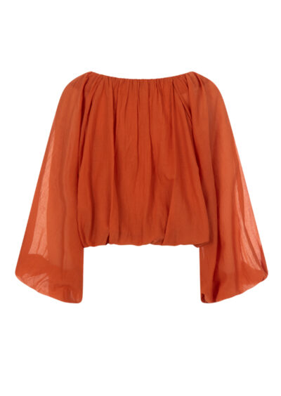 Bluse "Willow" aus Baumwolle - Orange – Bild 2
