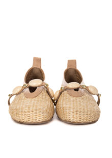 Mary-Janes aus Raffia – Natur – Bild 3