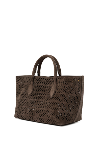 Shopper-Bag „Mashup“ aus Leder – Braun – Bild 2