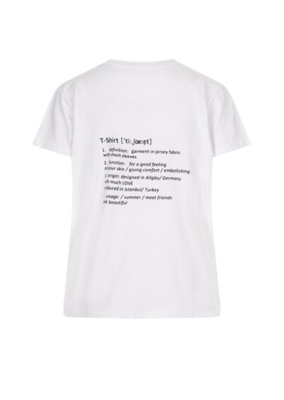 T-Shirt mit Schriftzug - Weiß/Multi – Bild 2