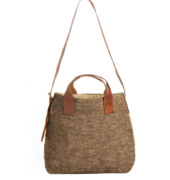 Bast-Tasche "Mety" - Dunkelbraun