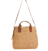 Bast-Tasche "Mety" - Braun