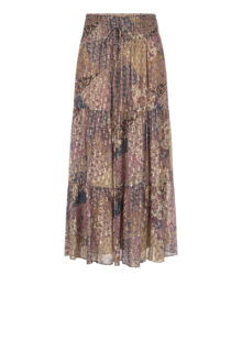 Langer Stufenrock "Pitsy" – Lila/Multi – Bild 2