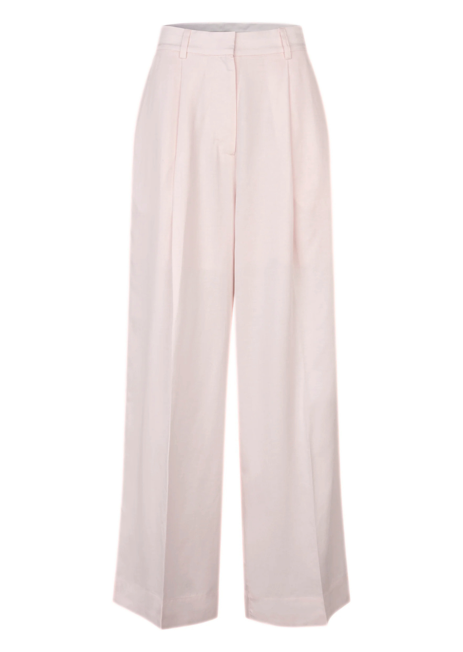 39160_9413 Leichte Bundfaltenhose "Refined" - Hellrosa – Bild 1