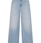 Wide-Leg Jeans „Palazzo Cropped“- Blau