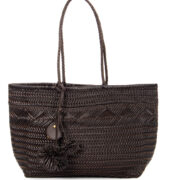 gianni-chiarini-tasche-geflochtener-ledershopper-braun