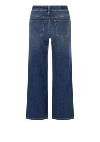 Wide-Leg Crop-Jeans „Saige“ – Blau – Bild 2