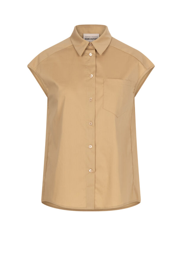 semicouture-bluse-beige-sand