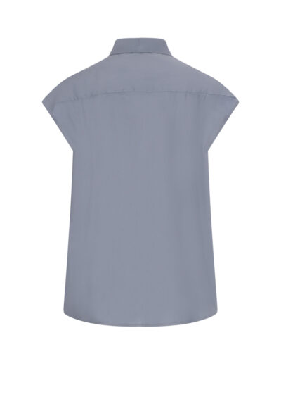 Ärmellose Bluse - Blau – Bild 2