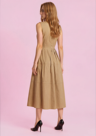 Midi-Kleid – Sand – Bild 5
