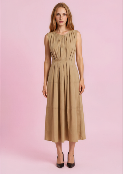 Midi-Kleid – Sand – Bild 4