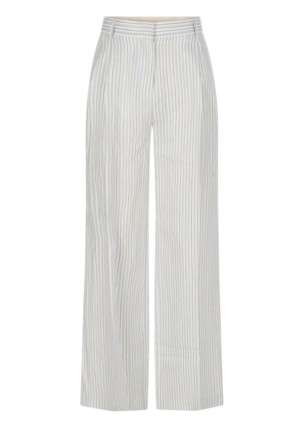 semicouture-hose-leinen-blau-weiß-streifen