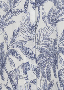 Bluse "Adry" mit Print - Weiß/Blau – Bild 3