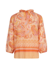 Bluse "Elga" - Orange/Multi – Bild 2