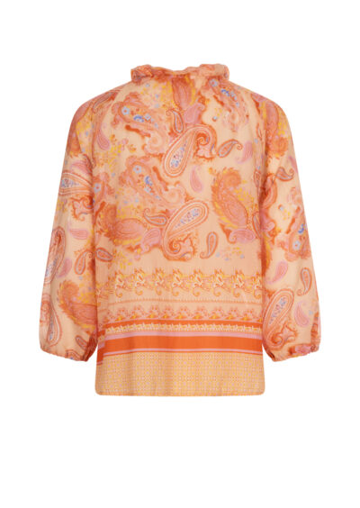 Bluse "Elga" - Orange/Multi – Bild 2