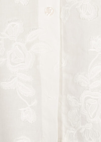 Bluse „Lio“ mit Stickerei – Weiß – Bild 3