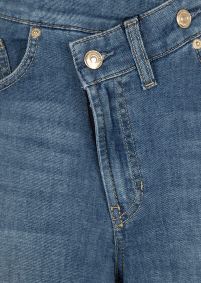 Asymmetrische Jeans "Baggy" - Blau – Bild 3