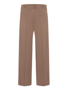 Hose mit Wickelfront „Anais cropped“- Braun – Bild 2