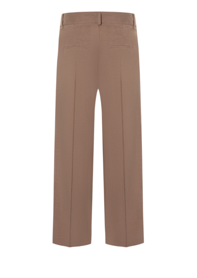 Hose mit Wickelfront „Anais cropped“- Braun – Bild 2
