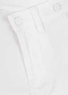 Asymmetrische Jeans "Baggy" - Weiß – Bild 3