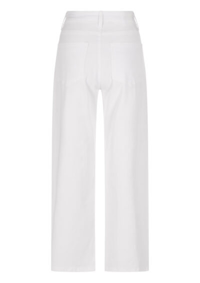 Asymmetrische Jeans "Baggy" - Weiß – Bild 2