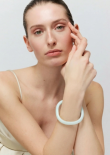 Armreif "Soft Edge Bangle" - Mintgrün – Bild 2