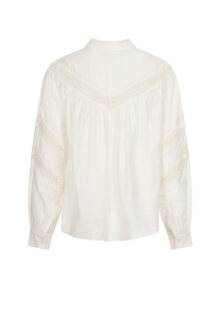 Bluse "Indy" mit Spitze - Weiß – Bild 2