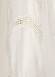 Bluse "Indy" mit Spitze - Weiß – Bild 3