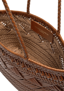 Geflochtener Leder-Shopper "Paloma" - Braun – Bild 5