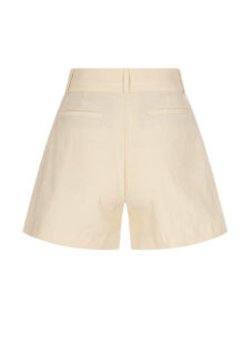Shorts "Cilo" aus Baumwolle und Leinen - Beige – Bild 2