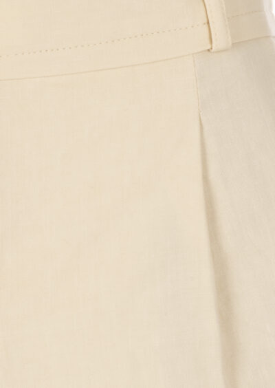 Shorts "Cilo" aus Baumwolle und Leinen - Beige – Bild 3