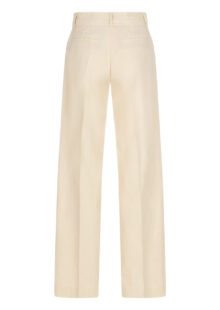 Hose "Cista" aus Baumwolle und Leinen - Beige – Bild 2