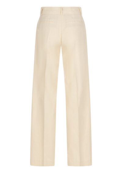 Hose "Cista" aus Baumwolle und Leinen - Beige – Bild 2