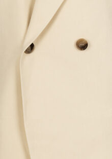 Blazer "Clay" aus Baumwolle und Leinen - Beige – Bild 3