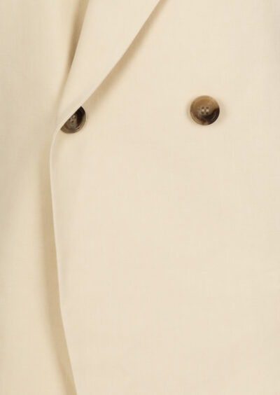 Blazer "Clay" aus Baumwolle und Leinen - Beige – Bild 3