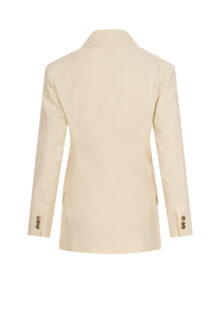 Blazer "Clay" aus Baumwolle und Leinen - Beige – Bild 2