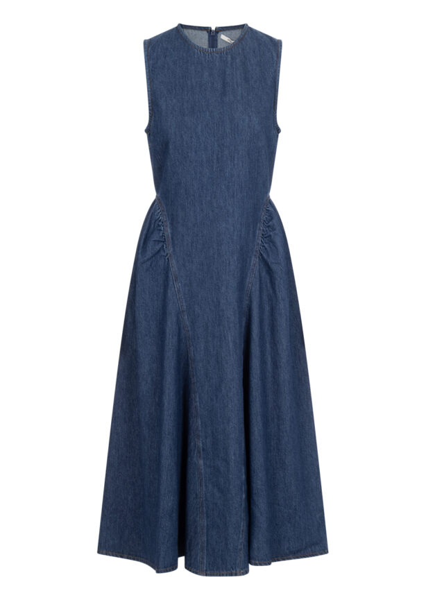 second-female-denim-kleid-lukana-blau