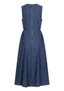 Denim-Kleid „Lukana“  – Blau – Bild 2