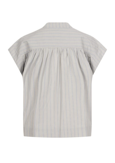 Bluse "Sarisa" aus Baumwolle - Blassblau – Bild 2