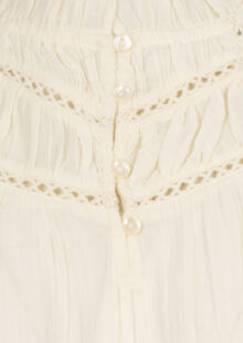 Bluse "Gaya" aus Baumwolle - Cremeweiß – Bild 3