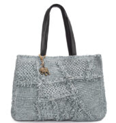 Bast-Tasche - Blaugrau