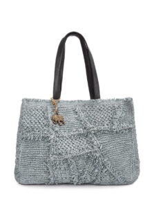 Bast-Tasche - Blaugrau