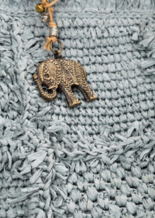 Bast-Tasche - Blaugrau – Bild 3