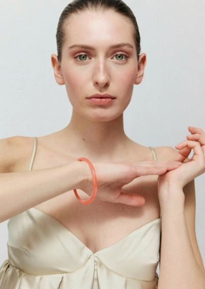 Armreif "Thin Loop Bangle" - Rosa – Bild 2