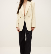 Blazer "Clay" aus Baumwolle und Leinen - Beige