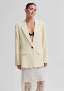 Leichter Blazer „Lino“ – Butter yellow – Bild 4