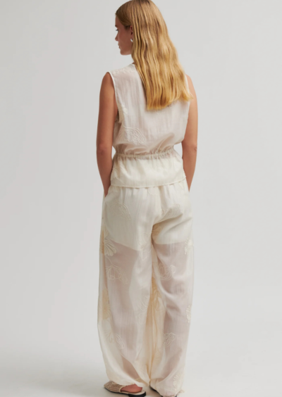 Bestickte Bluse "Vira" - Off-White – Bild 4