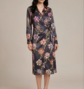 Kleid aus Viskose und Seide - Multi